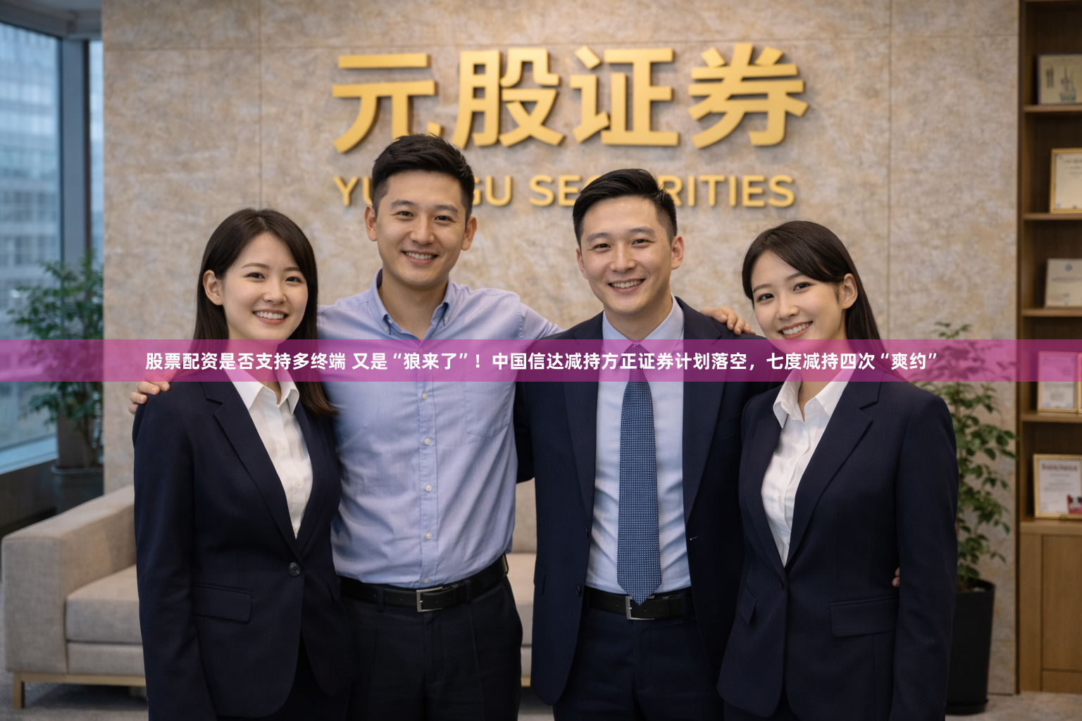 股票配资是否支持多终端 又是“狼来了”！中国信达减持方正证券计划落空，七度减持四次“爽约”